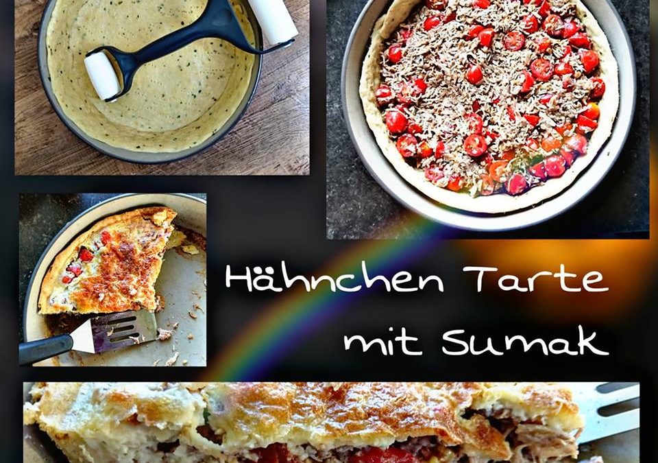 Hähnchen Tarte mit Sumak