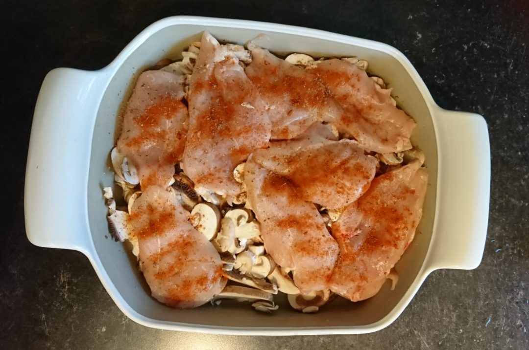 Champignon - Putenschnitzel aus dem Backofen - Frau Petra kocht