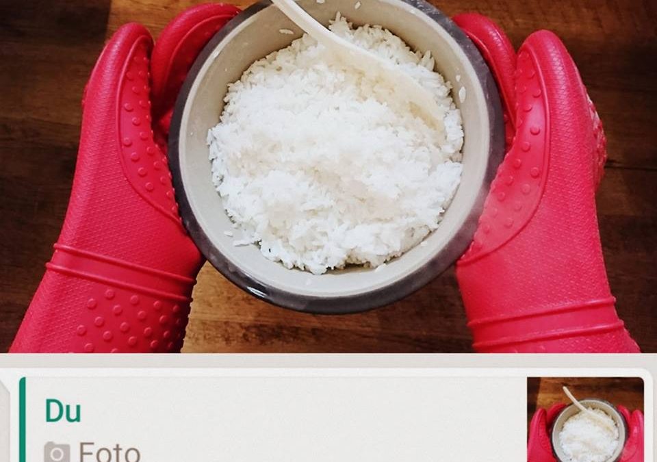 Reis in der Mikrowelle mit Lily